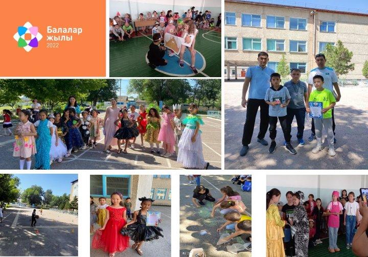 Жамбыл облысы әкімдігінің білім басқармасы Тараз қаласының білім бөлімінің М.Жұмабаев атындағы № 21орта мектебінің жанынан ашылған  «ДОСТЫҚ»  жазғы лагерінің  ұйымдастырған іс-шаралары.