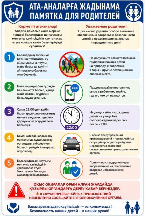 Ата - аналарға жадынама